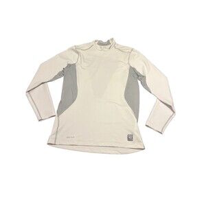 Nike Mens Pro Combat Dri Fit Crew Neck Long Sleeve Fitted Pullover Shirt Size M